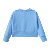 Ava French Terry Crew - Blue-Clothing-Cracked Soda