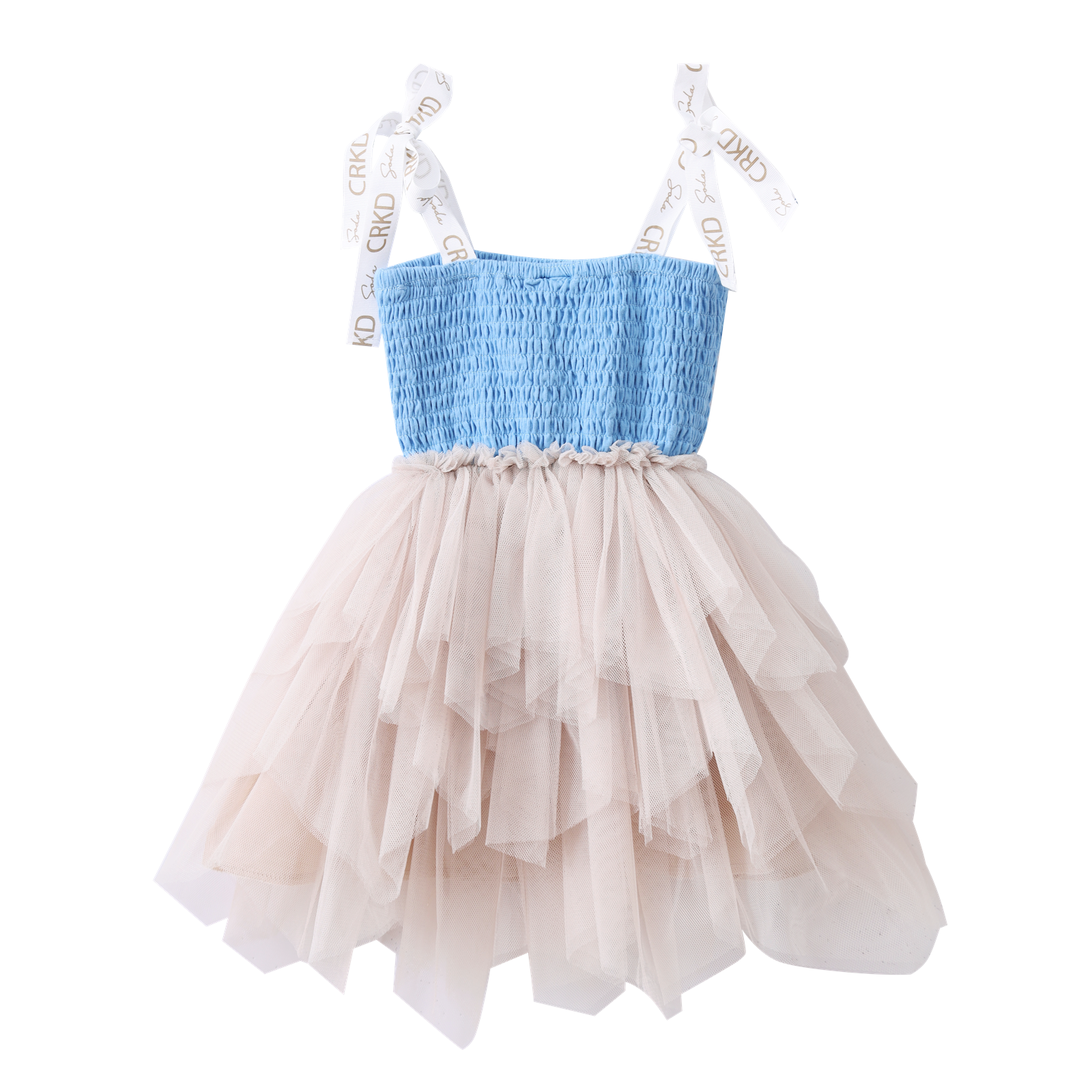 Ava Detailed Tutu - Blue-Clothing-Cracked Soda
