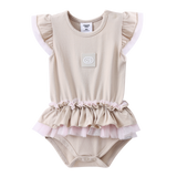 Ava Tulle Frill Bodysuit - Sand-Clothing-Cracked Soda