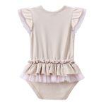 Ava Tulle Frill Bodysuit - Sand-Clothing-Cracked Soda