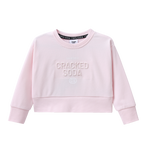 Ava French Terry Crew - Pink-Clothing-Cracked Soda