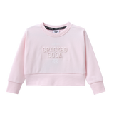 Ava French Terry Crew - Pink-Clothing-Cracked Soda