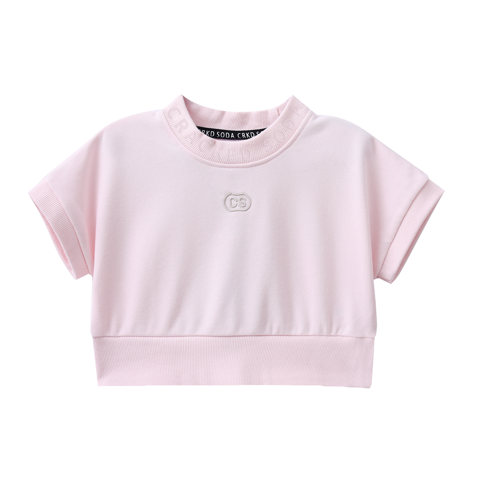 Ava French Terry Tee - Pink-Clothing-Cracked Soda