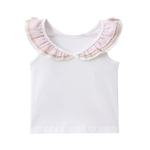 Ava Frill Detail Back Top - Cream-Clothing-Cracked Soda