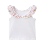 Ava Frill Detail Back Top - Cream-Clothing-Cracked Soda