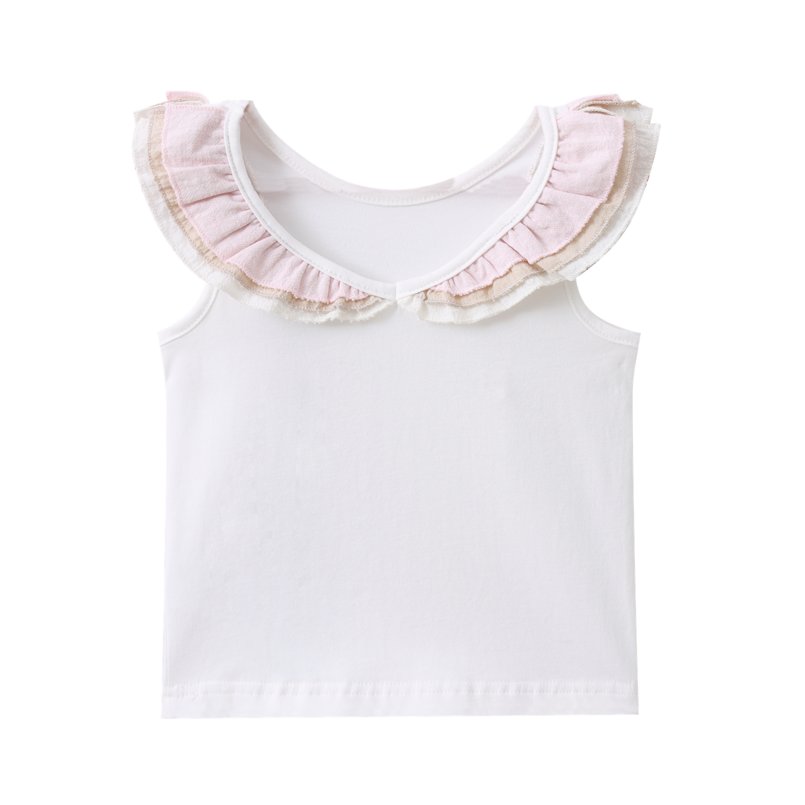 Ava Frill Detail Back Top - Cream-Clothing-Cracked Soda