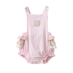 Ava Frill Detail Playsuit - Pink-Clothing-Cracked Soda