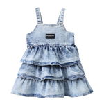 Mia Layer Dress - Denim Blue-Clothing-Cracked Soda
