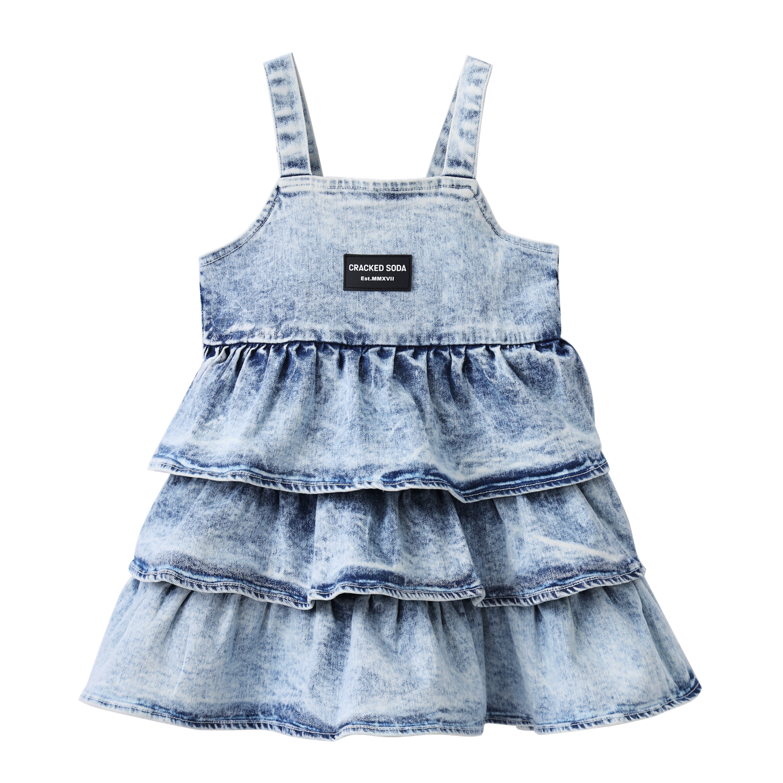 Mia Layer Dress - Denim Blue-Clothing-Cracked Soda