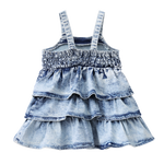 Mia Layer Dress - Denim Blue-Clothing-Cracked Soda
