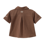 Dash Linen Shirt - Mocha-Clothing-Cracked Soda