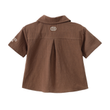 Dash Linen Shirt - Mocha-Clothing-Cracked Soda