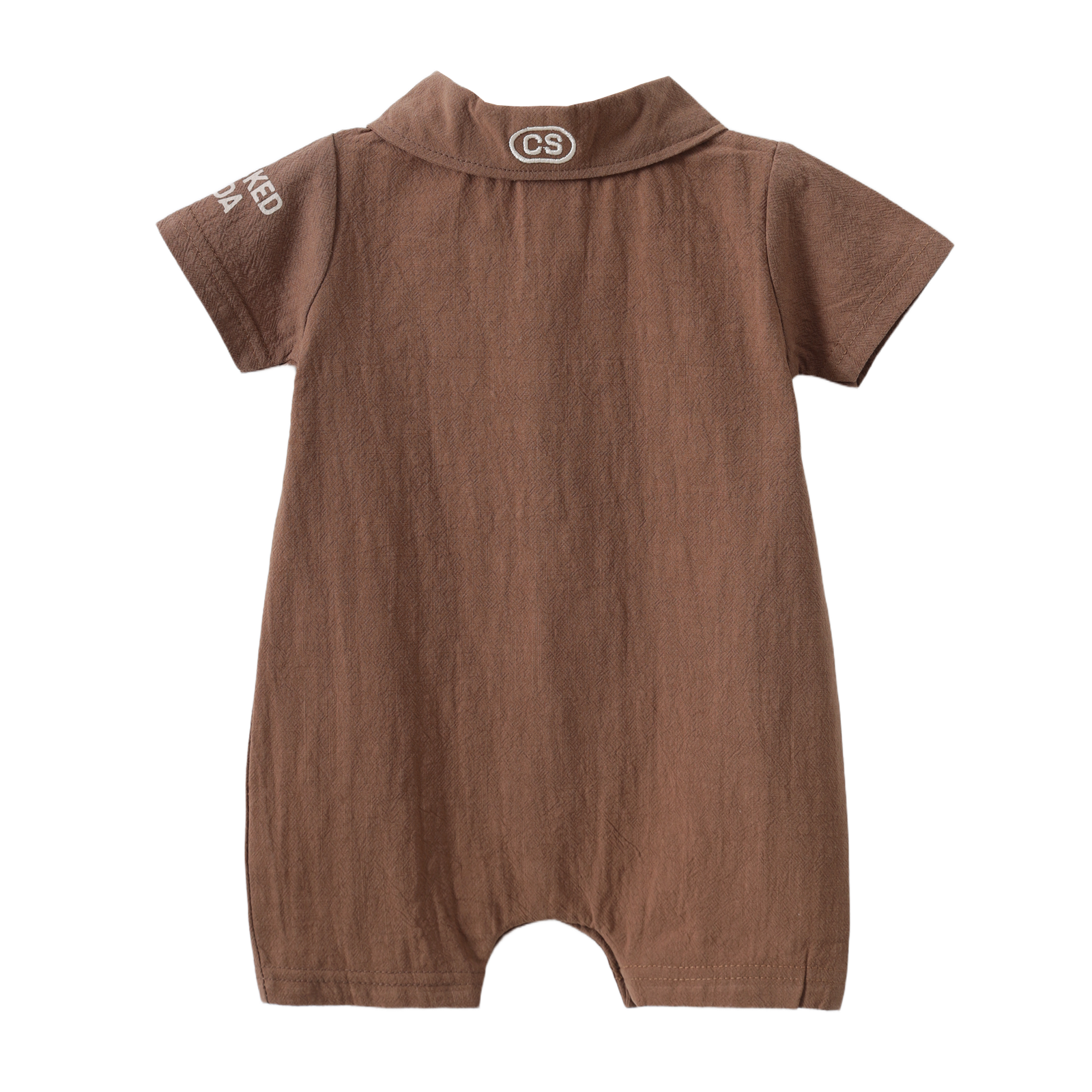 Dash Linen Romper - Mocha-Clothing-Cracked Soda