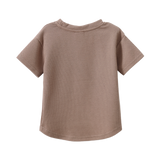 Dash Waffle Scoop Tee - Mocha-Clothing-Cracked Soda