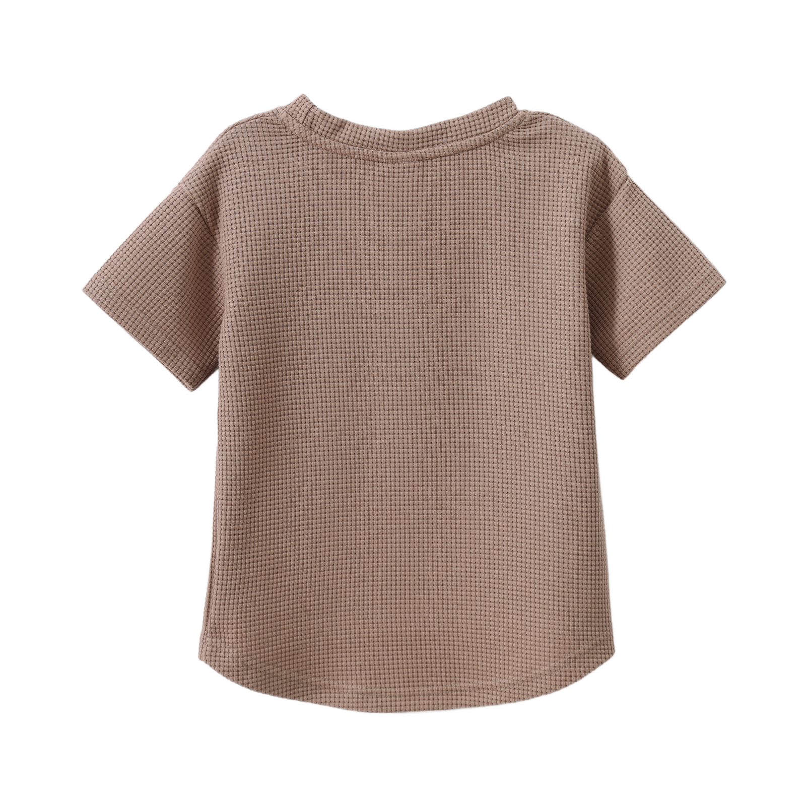 Dash Waffle Scoop Tee - Mocha-Clothing-Cracked Soda