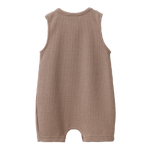 Dash Waffle Romper - Mocha-Clothing-Cracked Soda