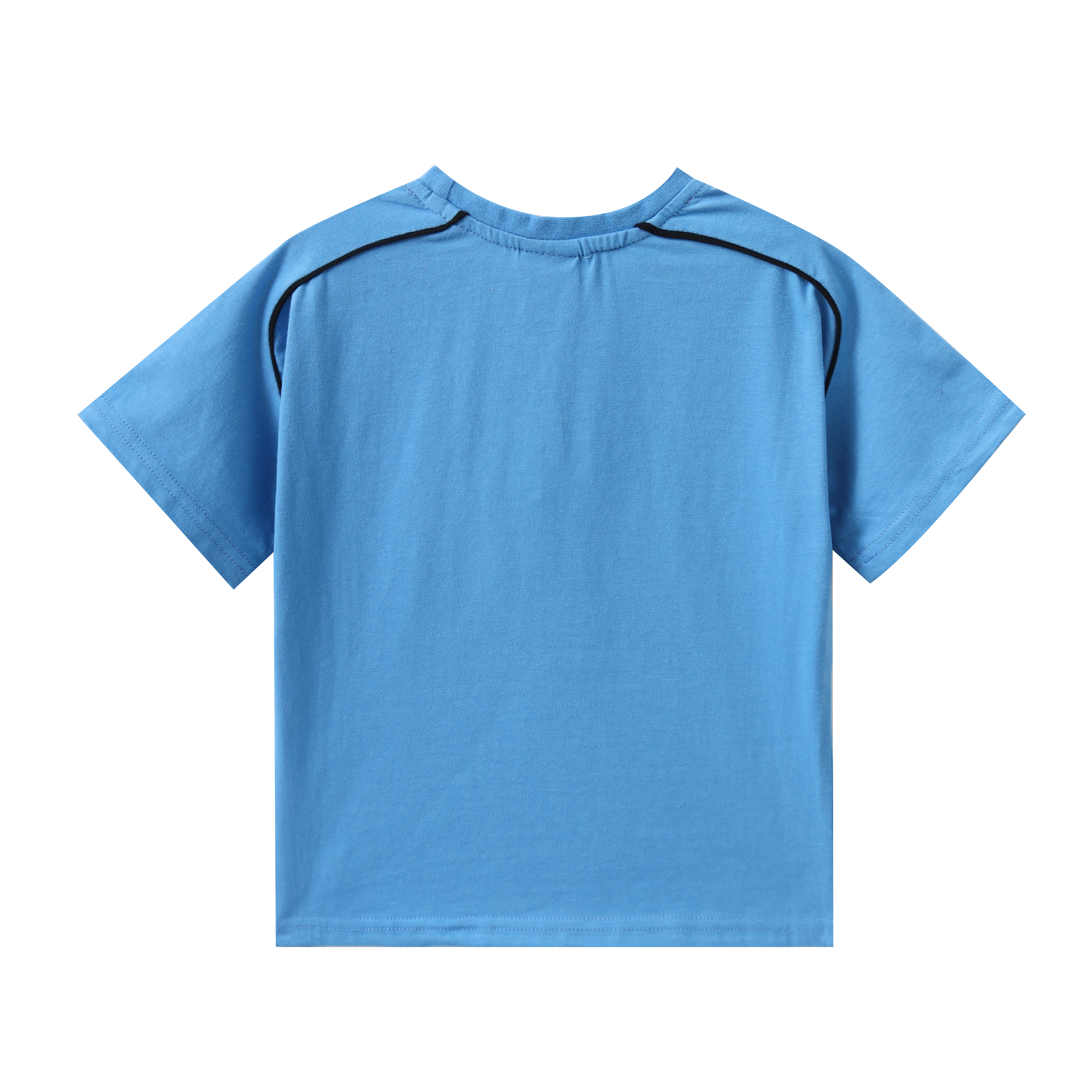 Ezra Piping Tee - Blue-Clothing-Cracked Soda