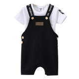 Luca Waffle Overal Set - Black
