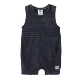 Mateo Detailed Romper - Washed Ash
