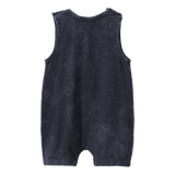 Mateo Detailed Romper - Washed Ash