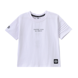 Carter Detailed Sleeve Tee - White
