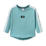 Huck Detailed L/Sleeve - Wasabi/Pale Aqua