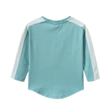 Huck Detailed L/Sleeve - Wasabi/Pale Aqua