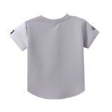 River Detail Sleeve Tee - Cloud/White