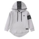 River Detailed Hoodie - Cloud