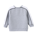 Carter Detailed Crew - Grey/White