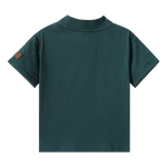 Malachi Detailed Neck Tee - Forest-Clothing-Cracked Soda
