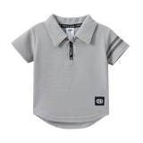 Sammy Waffle Polo - Grey