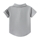 Sammy Waffle Polo - Grey