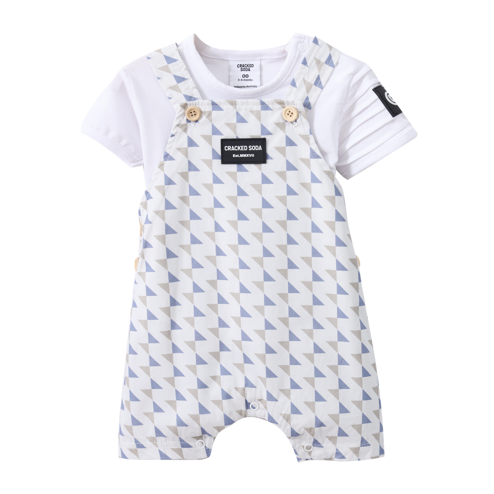 Jameson Overall Set - Blue-Clothing-Cracked Soda