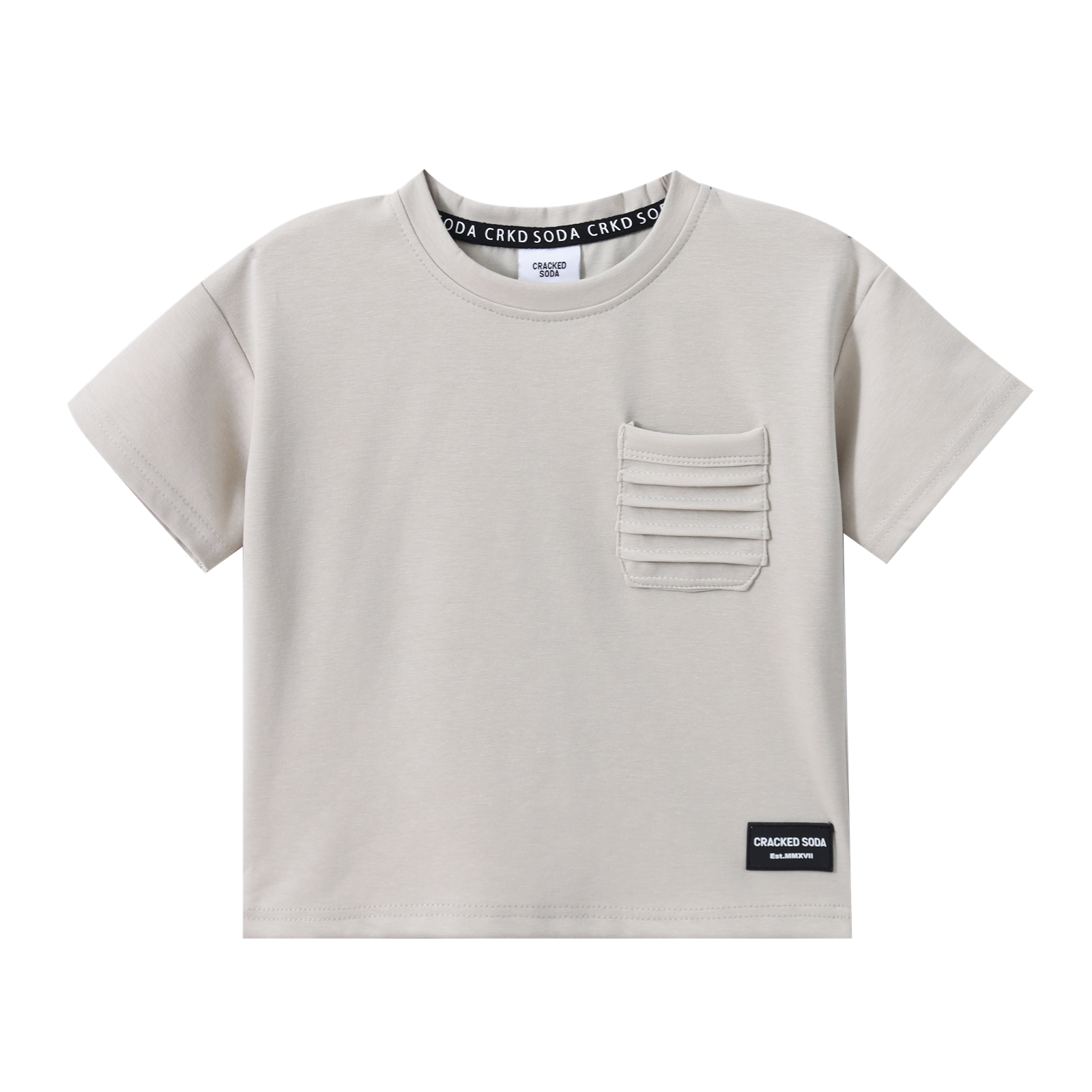 Jameson Detailed Pocket - Grey-Clothing-Cracked Soda
