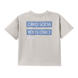 Jameson CRKD Printed Tee - Grey-Clothing-Cracked Soda