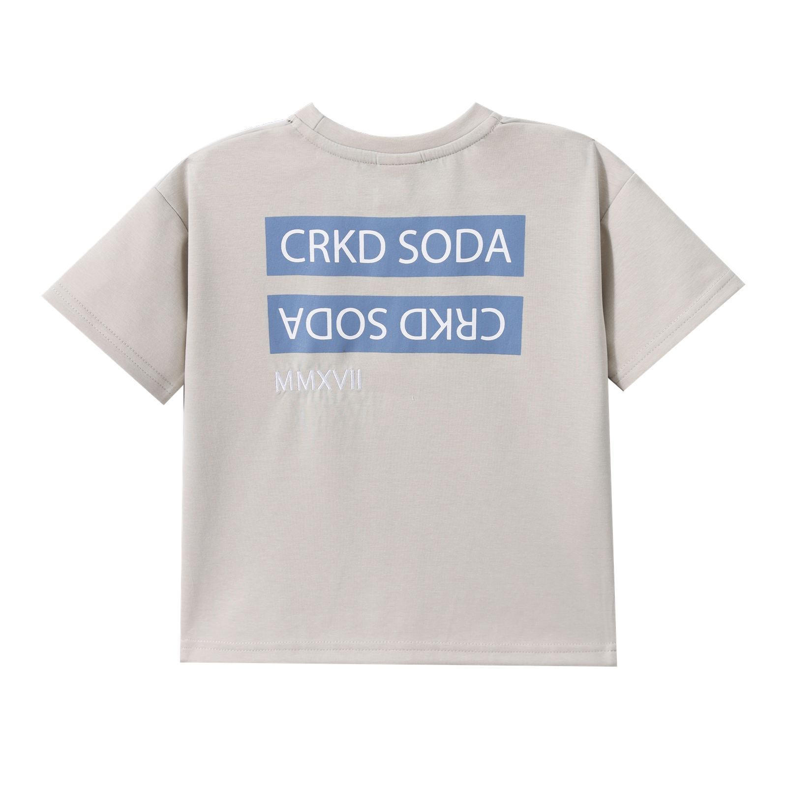 Jameson CRKD Printed Tee - Grey-Clothing-Cracked Soda