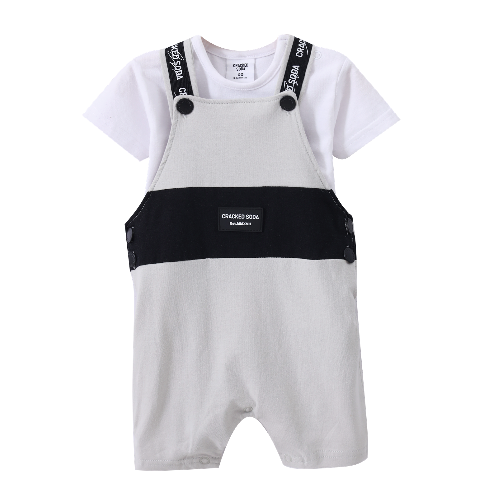 Bodhi Overall Set - Oat-Clothing-Cracked Soda