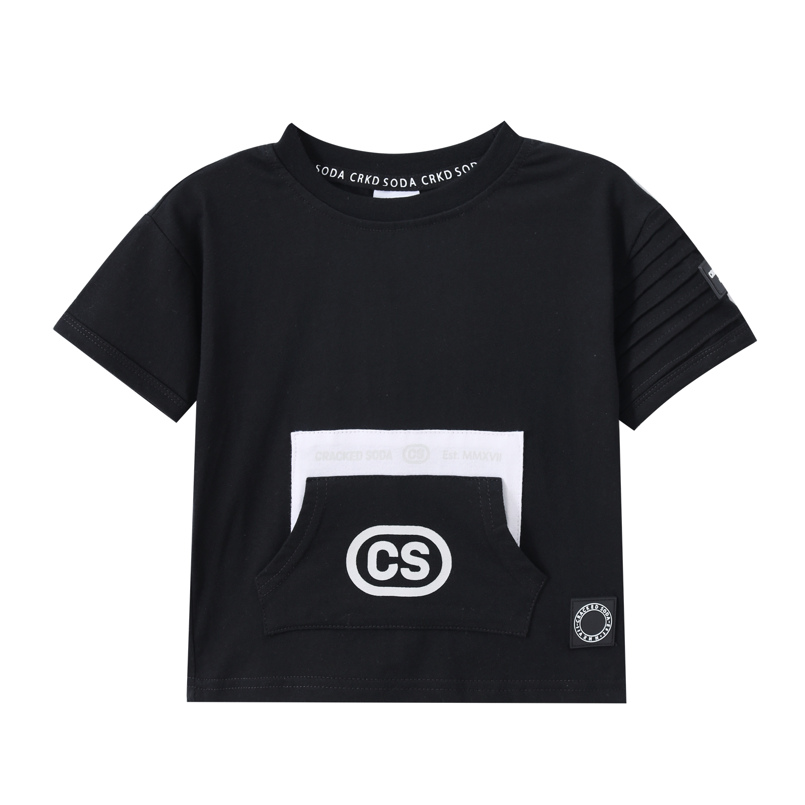 Bodhi CS Pocket Tee - Black-Clothing-Cracked Soda