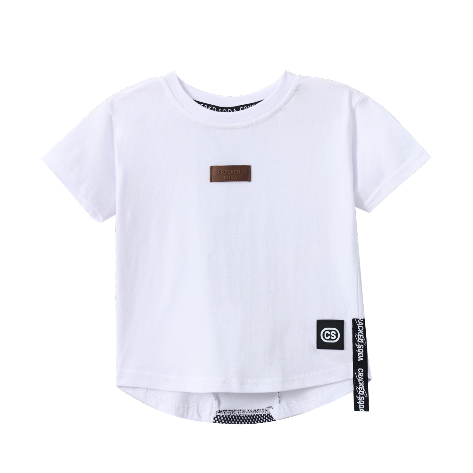 Bodhi Detailed Back Tee - White-Clothing-Cracked Soda