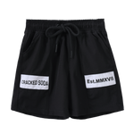 Bodhi Detailed Short - Black-Clothing-Cracked Soda