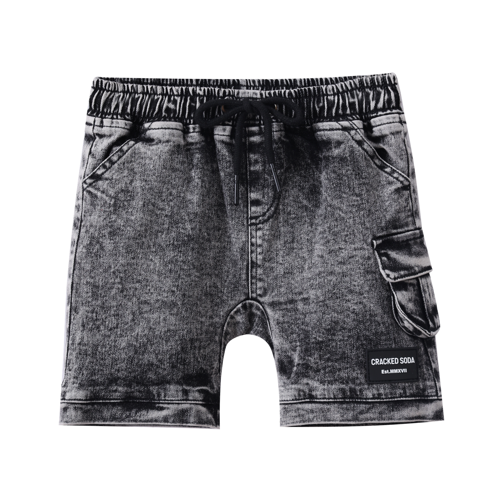 Milo Denim Pocket Shorts - Ash-Clothing-Cracked Soda