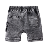 Milo Denim Pocket Shorts - Ash-Clothing-Cracked Soda