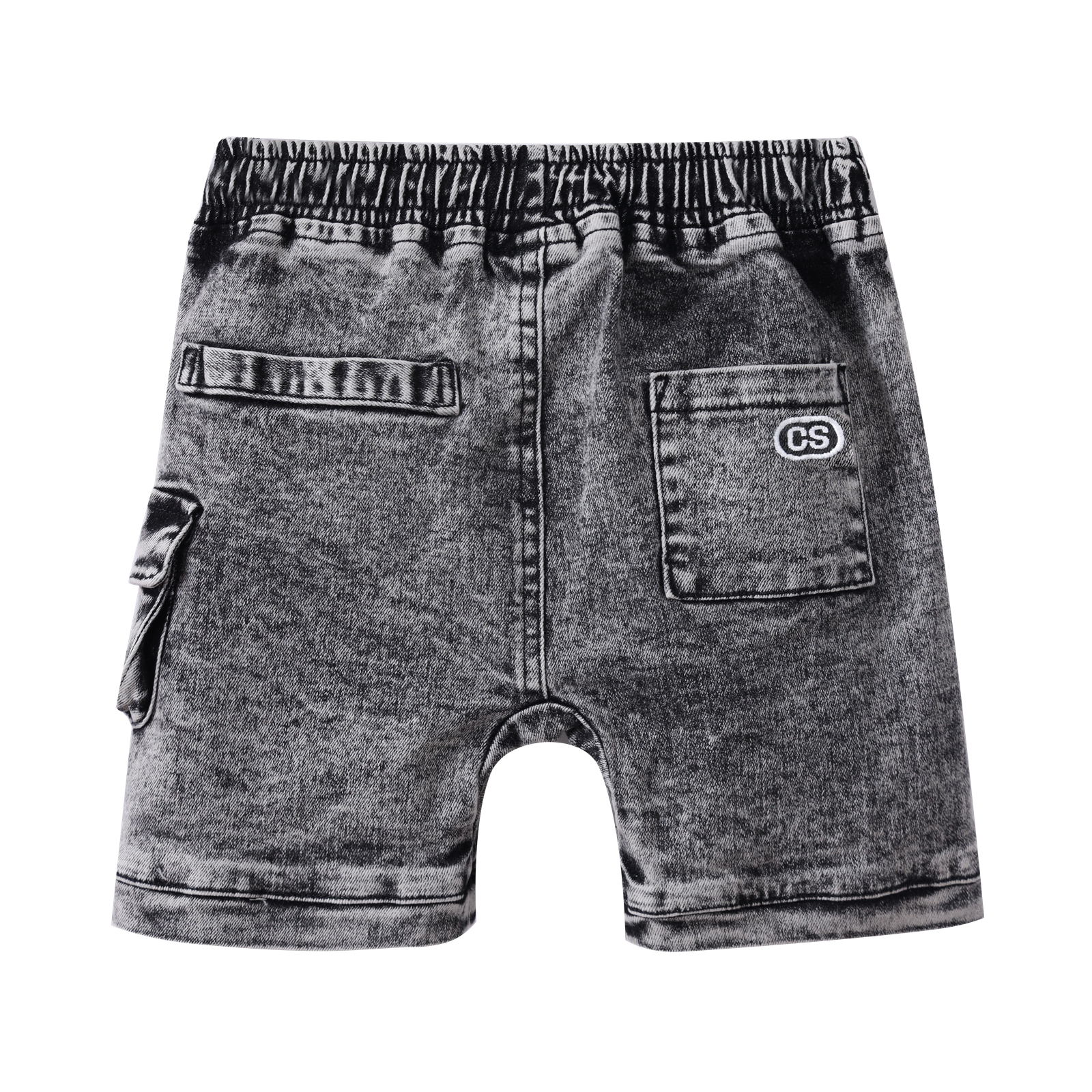 Milo Denim Pocket Shorts - Ash-Clothing-Cracked Soda