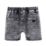 Rhodes Detailed Denim Shorts - Ash