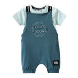 Jet 2Pce Overall Set - Sea Foam/Teal-Clothing-Cracked Soda