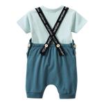 Jet 2Pce Overall Set - Sea Foam/Teal-Clothing-Cracked Soda