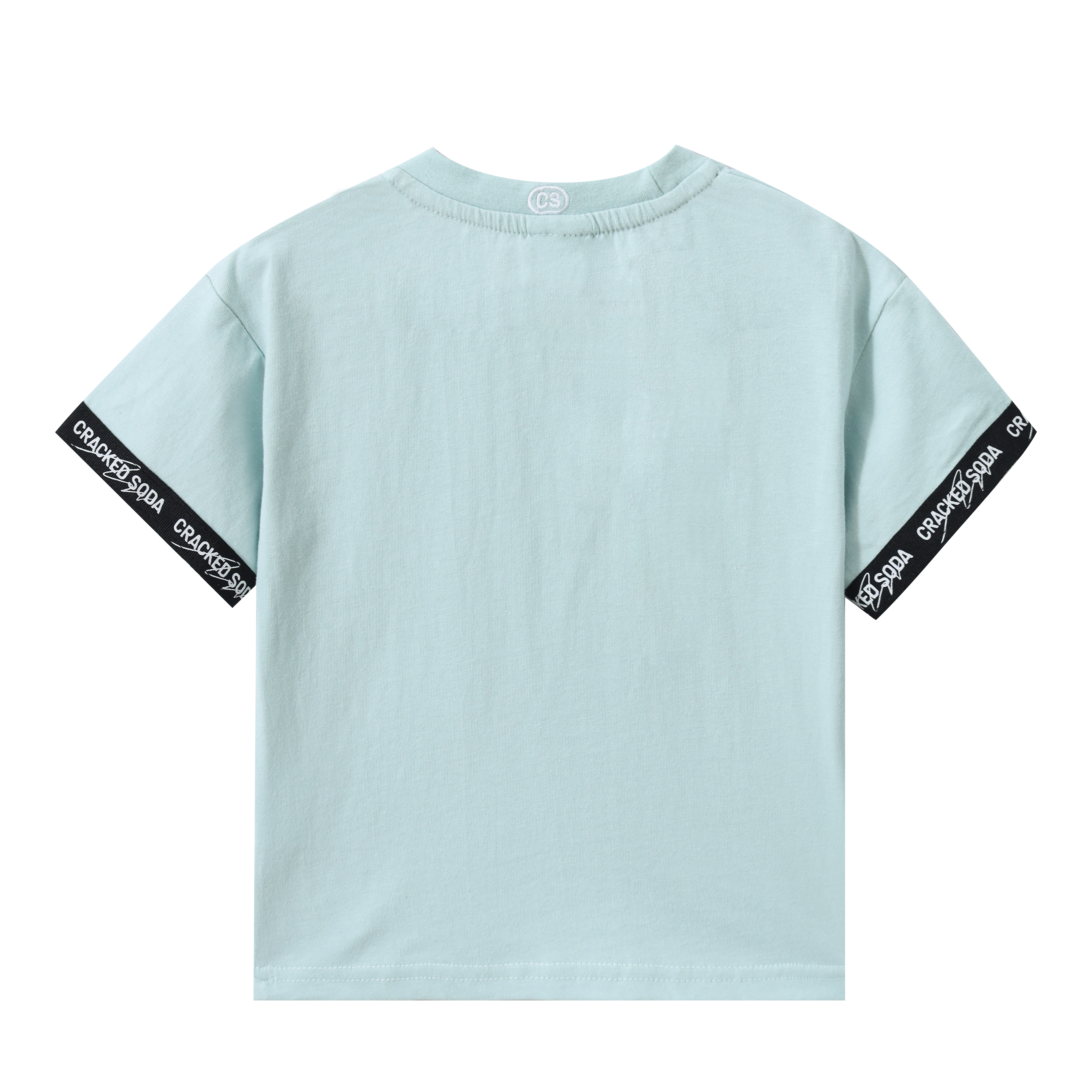 Jet Detailed Sleeve Tee - Sea Foam-Clothing-Cracked Soda
