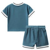 Jet Detailed Trim 2Pce Set - Teal-Clothing-Cracked Soda