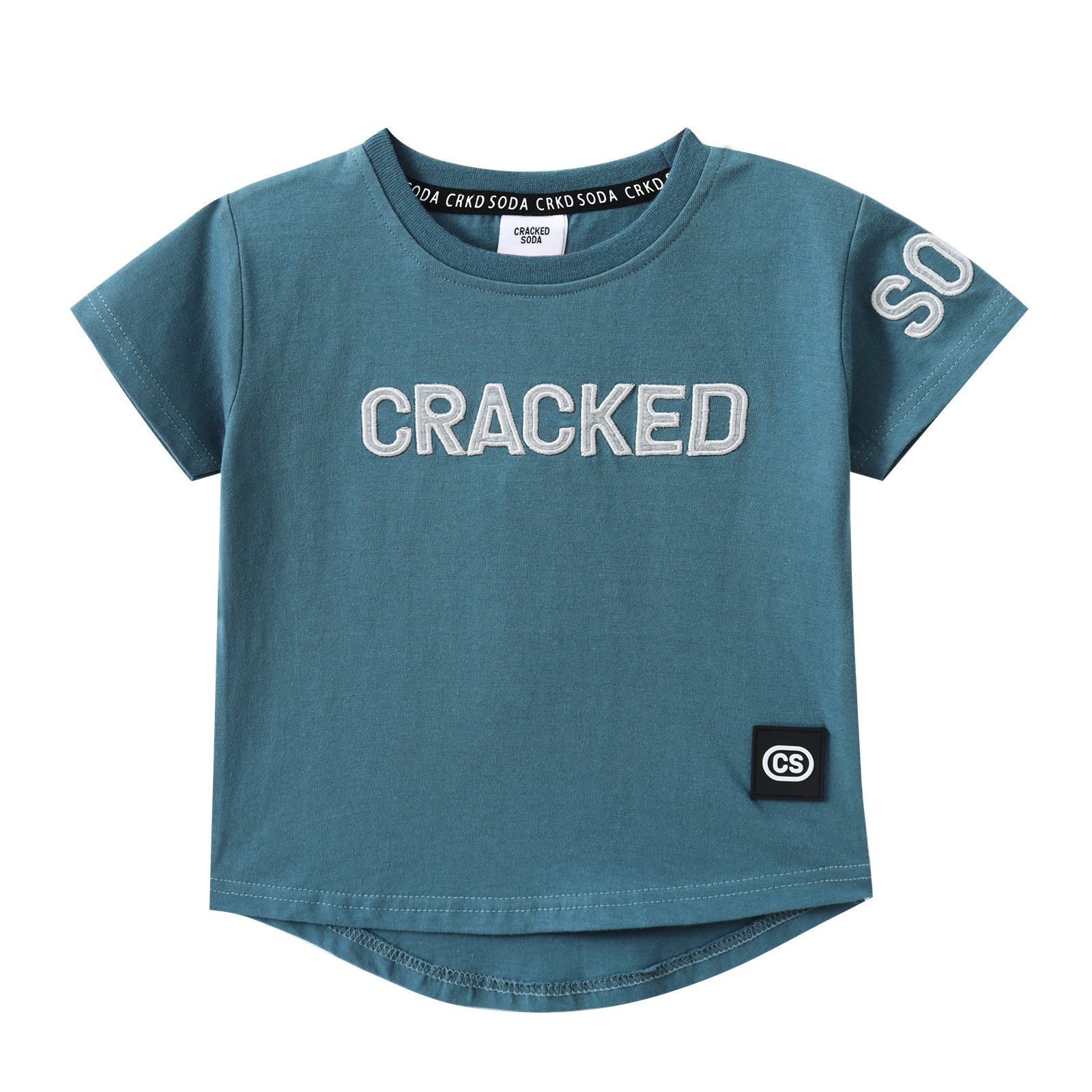 Jet Cracked Soda Tee - Teal-Clothing-Cracked Soda